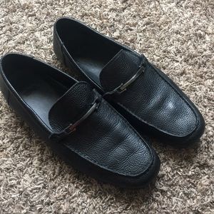 Hugo Boss Black Leather Loafers